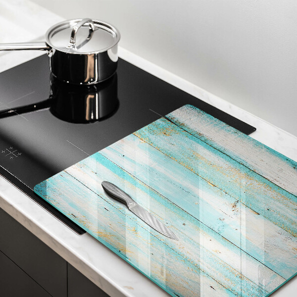 Skärbräda av glas Vintage träplankor