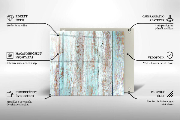 Skärbräda av glas Gamla vintagebrädor
