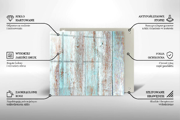 Skärbräda av glas Gamla vintagebrädor