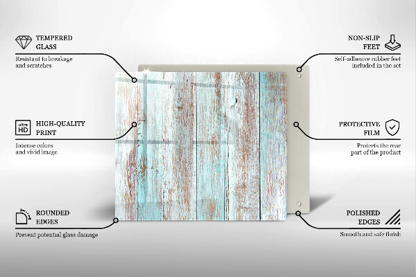 Skärbräda av glas Gamla vintagebrädor