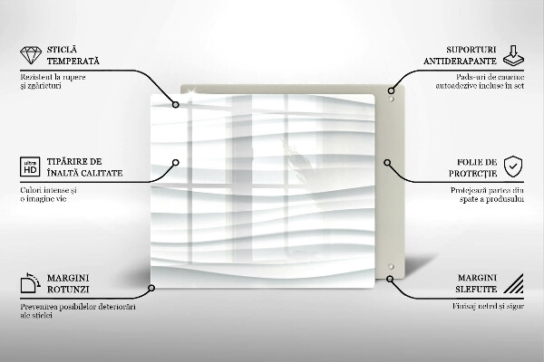 Skärbräda av glas Modern struktur