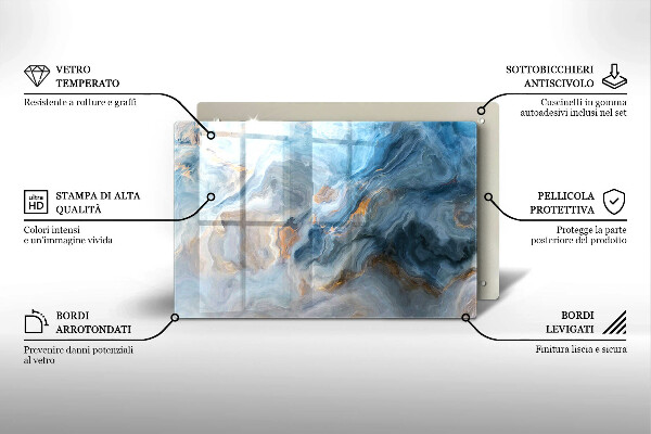 Skärbräda glas modern Marmor textur