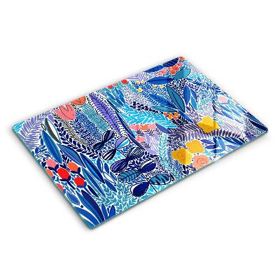 Skärbräda glas modern Målad äng