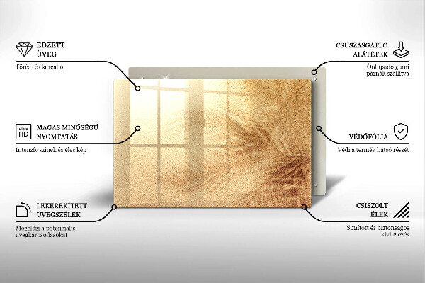 Skärbräda glas modern Strandsandsemester