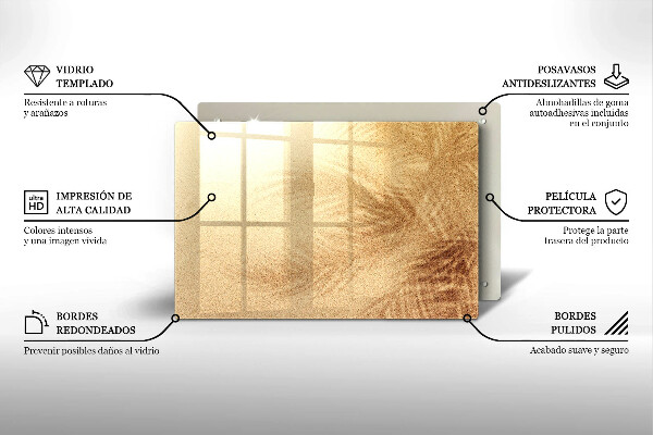 Skärbräda glas modern Strandsandsemester