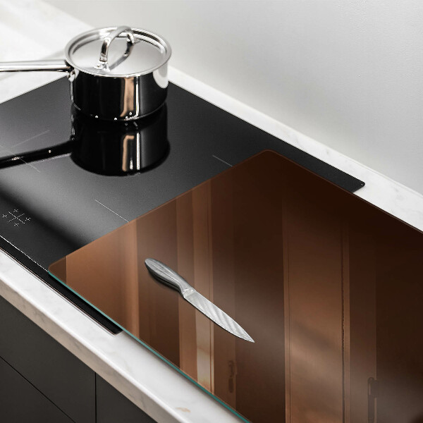 Skärbräda glas modern Brun färg