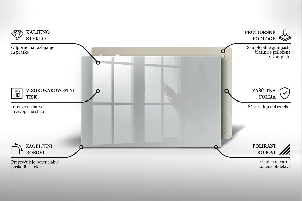 Skärbräda glas modern Färg grå
