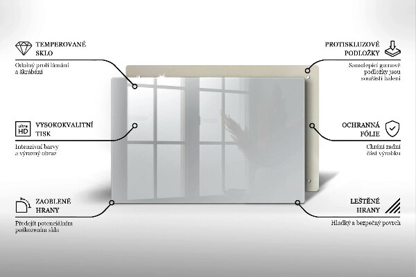 Skärbräda glas modern Färg grå