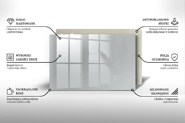 Skärbräda glas modern Färg grå