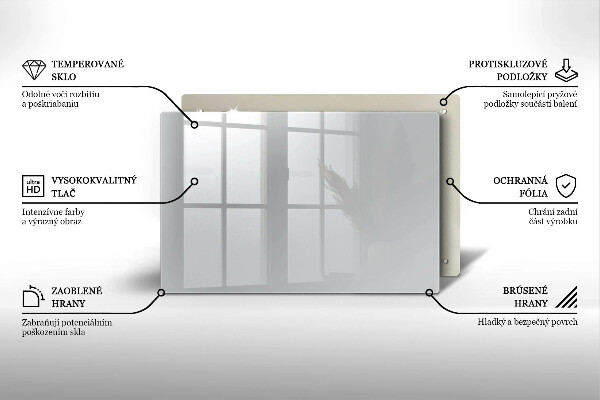 Skärbräda glas modern Färg grå