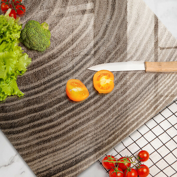 Skärbräda glas modern Träd ringar trä