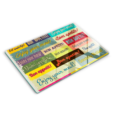 Skärbräda glas modern God aptit undertexter språk