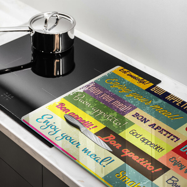 Skärbräda glas modern God aptit undertexter språk