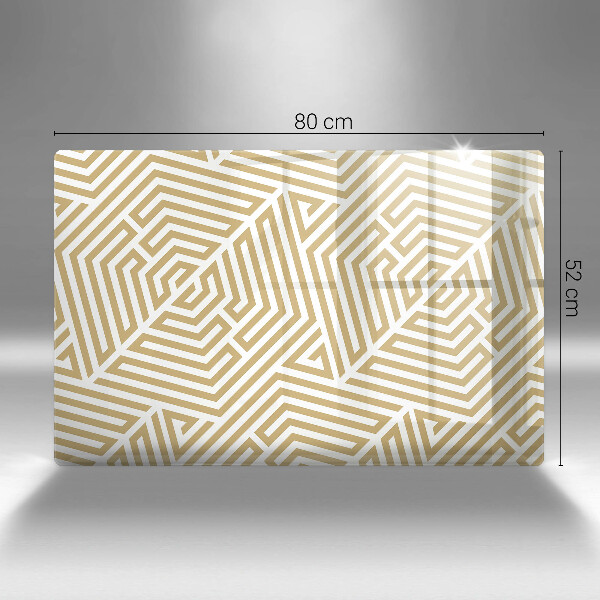 Skärbräda glas modern Geometriska linjer