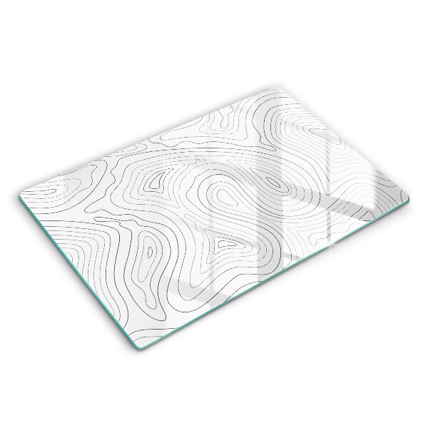 Skärbräda glas modern Abstraktionsformer