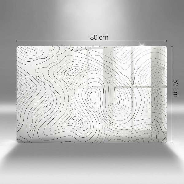 Skärbräda glas modern Abstraktionsformer