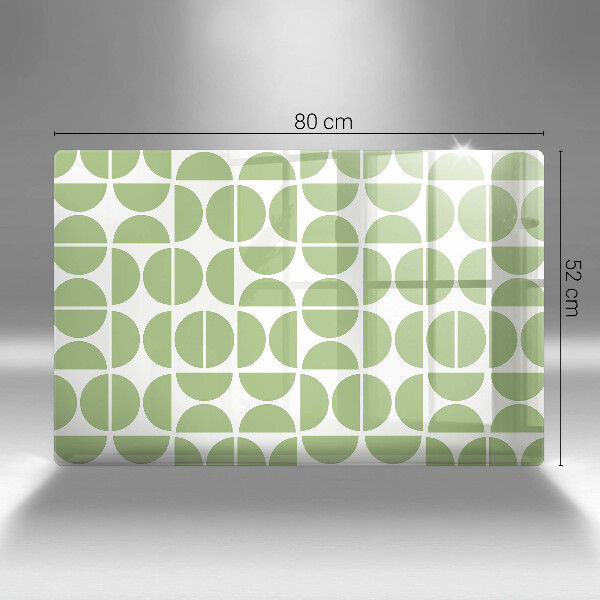 Skärbräda glas modern Boho formar mönster