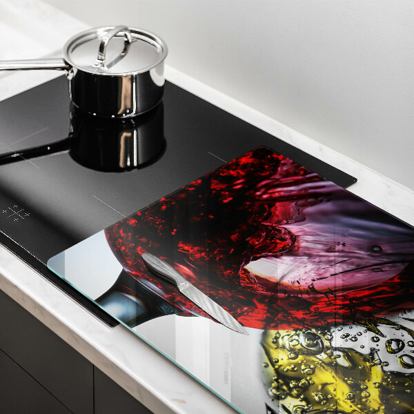 Skärbräda glas modern Glas vin