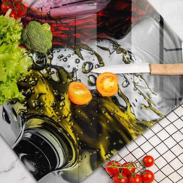 Skärbräda glas modern Glas vin