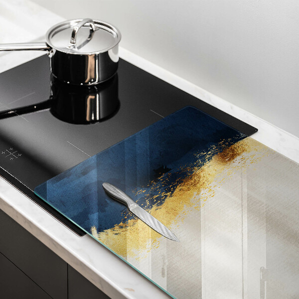 Skärbräda glas modern Abstraktion guld