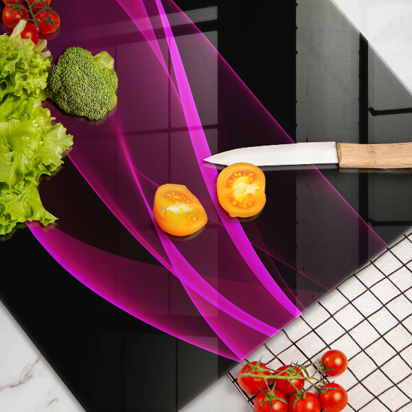 Skärbräda glas modern Rosa abstraktion