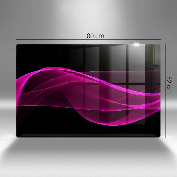 Skärbräda glas modern Rosa abstraktion