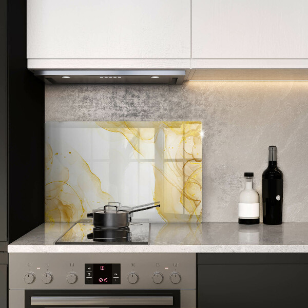 Skärbräda glas modern Gyllene abstraktion