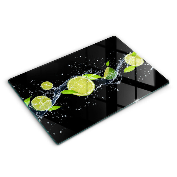 Skärbräda glas modern Lime mynta vatten