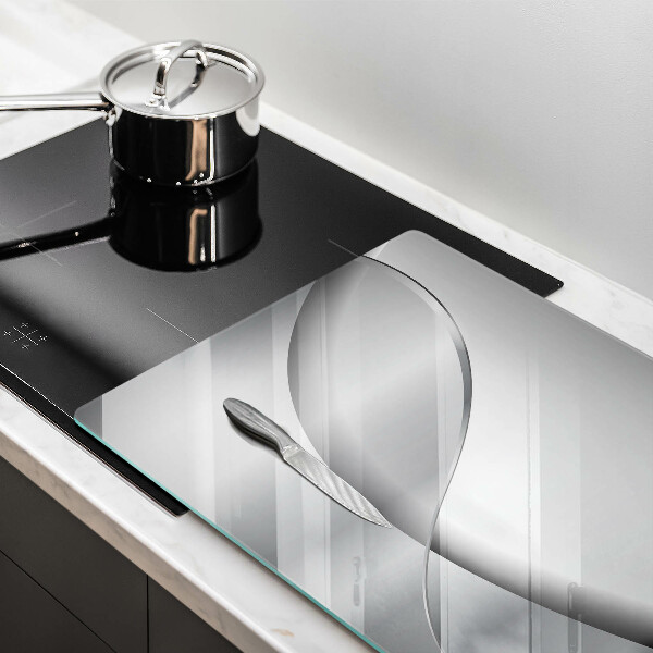 Skärbräda glas modern Abstrakta linjer design