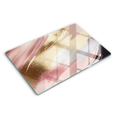 Skärbräda glas modern Pastellfläckar