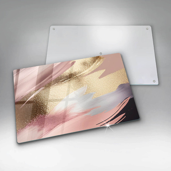 Skärbräda glas modern Pastellfläckar