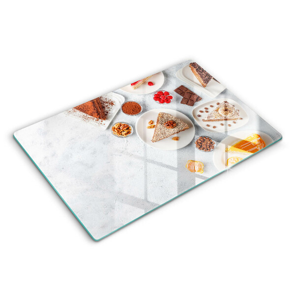Skärbräda glas modern Söta kakor