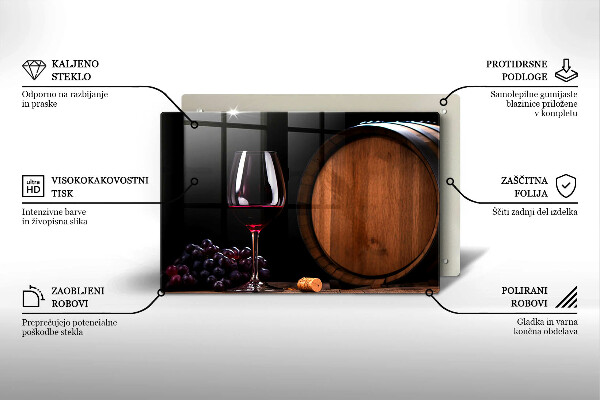 Skärbräda glas modern Vinfatsglas