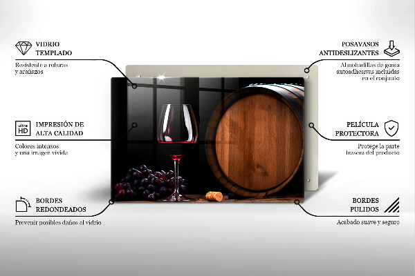 Skärbräda glas modern Vinfatsglas