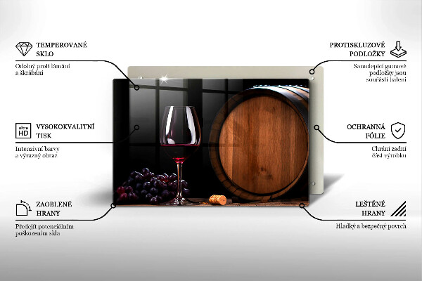 Skärbräda glas modern Vinfatsglas