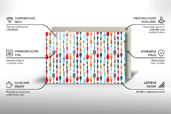 Skärbräda glas modern Sked illustration