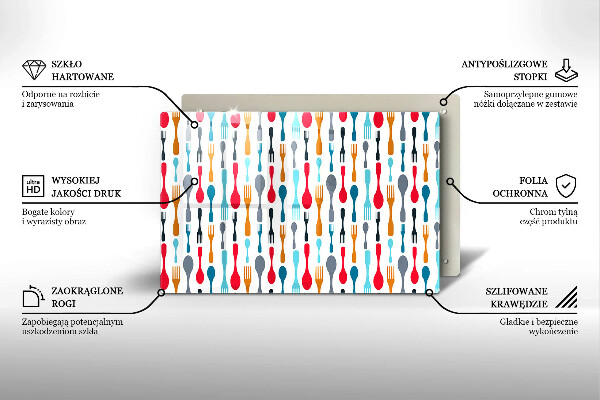 Skärbräda glas modern Sked illustration