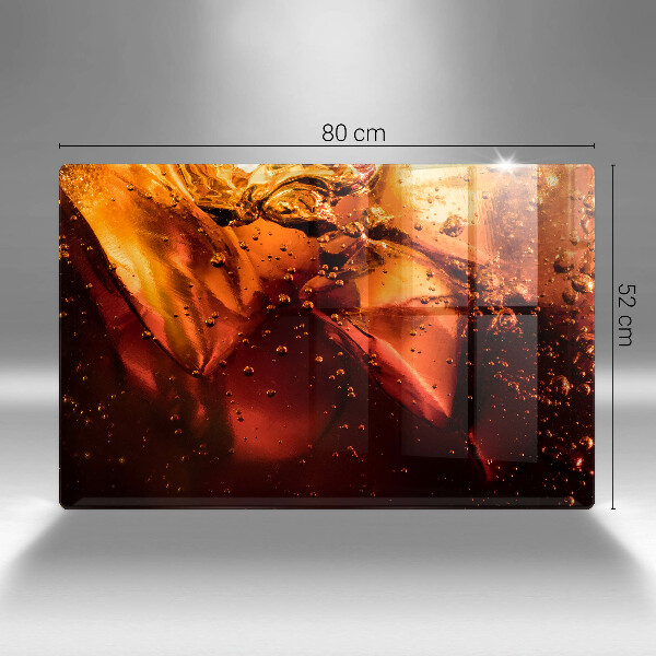 Skärbräda glas modern Cola drink med is