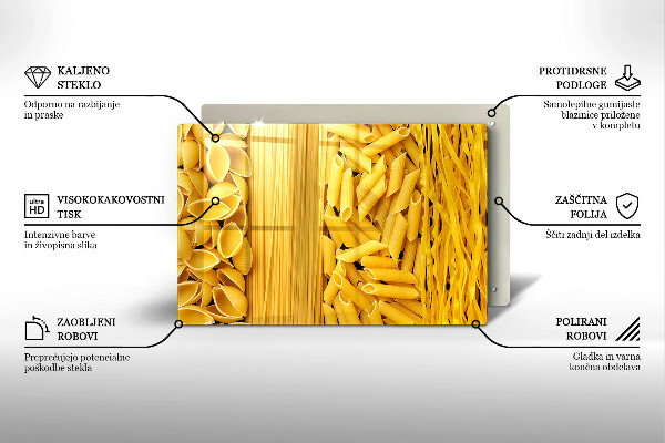 Skärbräda glas modern Pasta