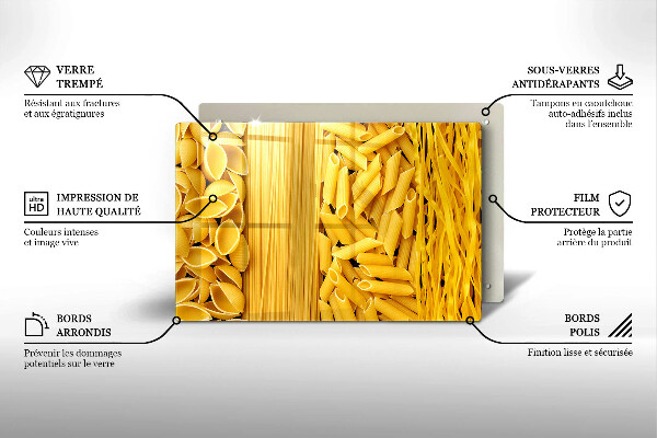 Skärbräda glas modern Pasta