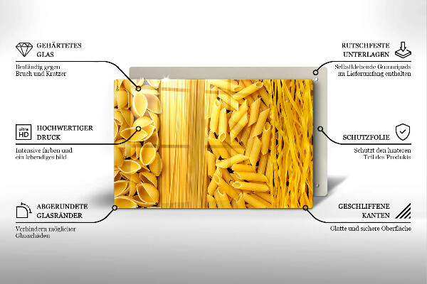Skärbräda glas modern Pasta