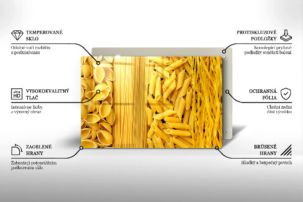 Skärbräda glas modern Pasta