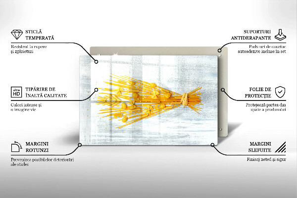 Skärbräda glas modern Pasta