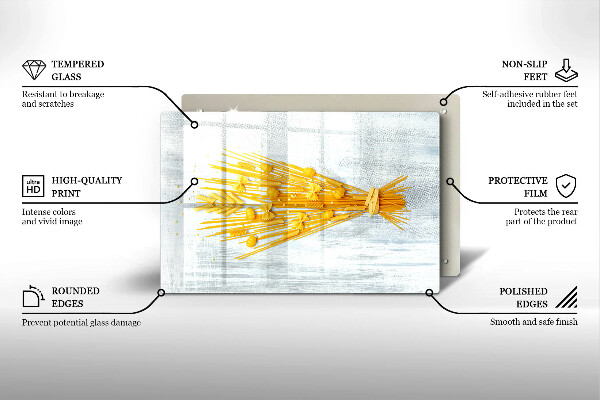 Skärbräda glas modern Pasta