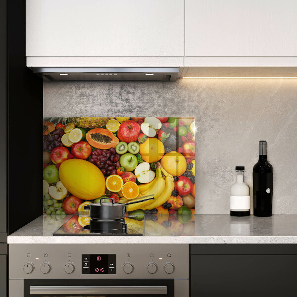 Skärbräda glas modern Fruktsamling