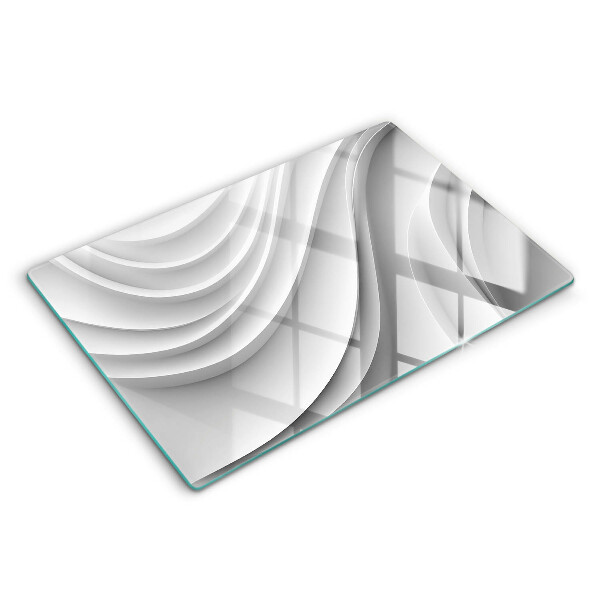 Skärbräda glas modern Geometriska linjer