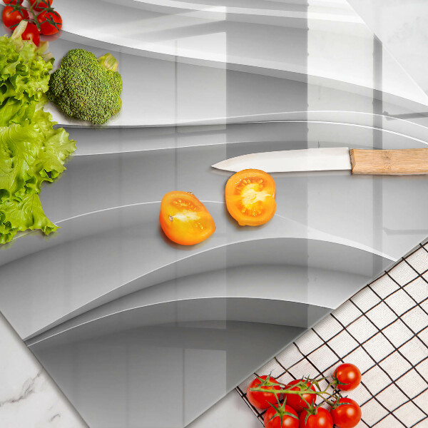 Skärbräda glas modern Geometriska linjer