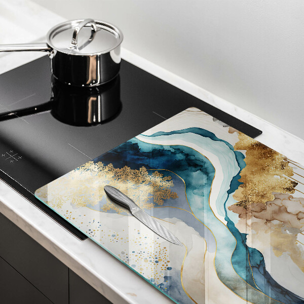 Skärbräda glas modern Färgad marmor