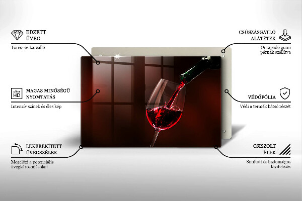 Skärbräda glas modern Ett glas vin