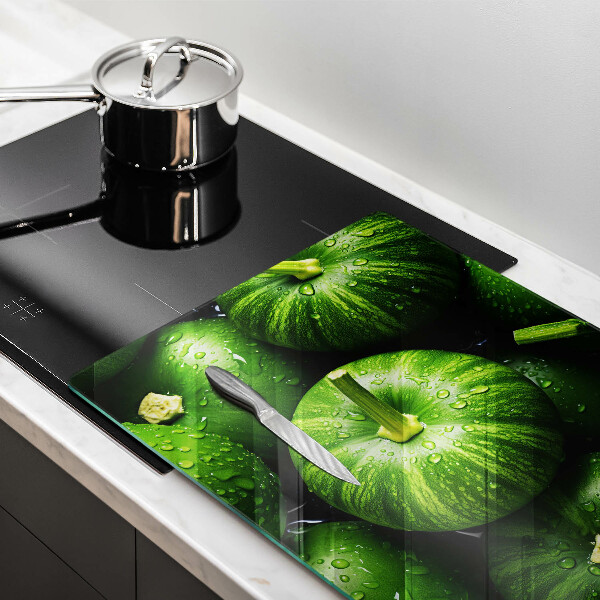 Skärbräda glas modern Gröna pumpor